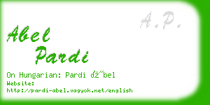 abel pardi business card